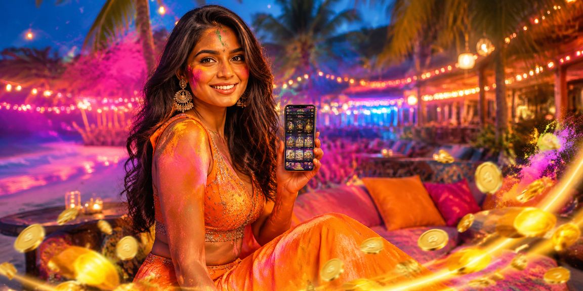 Festival celebration with lottery tickets and colorful gifts in Goa